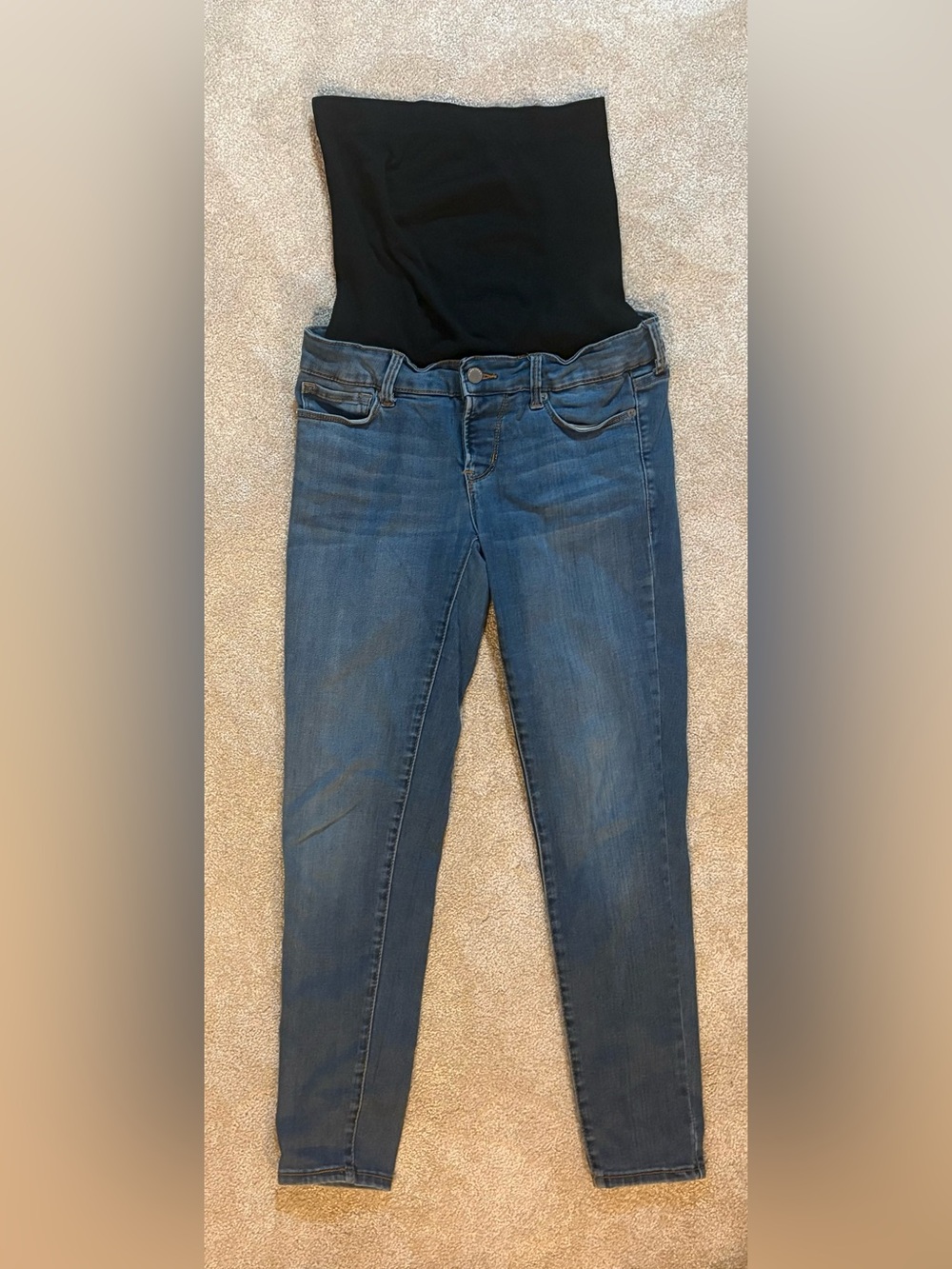 BLANQI Maternity Denim Jeans Over Belly Support Blue Size 4